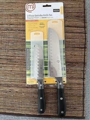 MasterChef Essentials 2-Piece 5  & 7  SANTOKU KNIFE SET W/ Blade Covers  NEW • $22