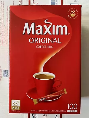 Maxim Original Coffee Mix Instant 100 Pcs Stick Instant Made In Korea • $68.99