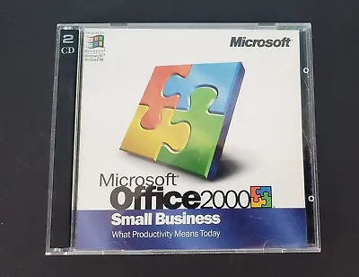 Microsoft Office 2000 Small Business Upgrade 2 Discs X04-92653 • $20