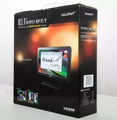 LILLIPUT FA1012-NP/C/T 10.1  LED Monitor + Multi-Touch Function HDMI & DVI Input • $129.99