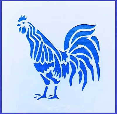 Flexible Stencil *ROOSTER* Farm Animal Bird Small Or Medium Card Making Crafts • $3.20