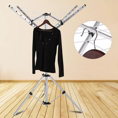 Rotary Airer Free Standing Outdoor Washing Line Clothes Dryer For Camping Travel • £32.95