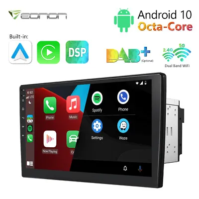 $218.79 • Buy Android 10 10.1 Inch Car Stereo Radio In Dash GPS Navi Wifi FM DSP No-DVD Player