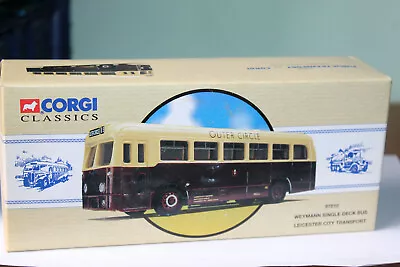 Corgi Classics 1:50 Weymann Single Deck Bus - Leicester City Transport 97810 • $11.19