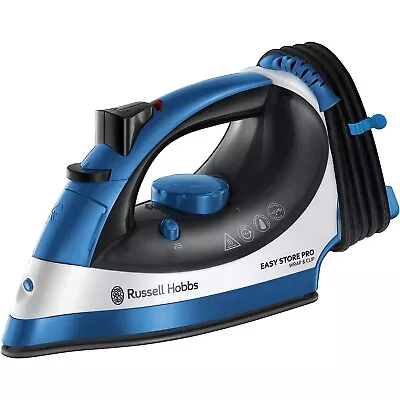 Russell Hobbs 23770 Easy Store Wrap & Clip Handheld Steam Iron 320ml 2400W- Blue • £22.99