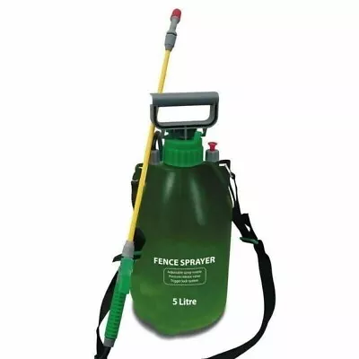 5L Pressure Fence Sprayer Timber Wood Treatment Garden Shed Decking Patio Spray • £16.75