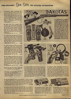 1964 PAPER AD Dakotas Rifle Gun Mattel Shootin Shell Winchester Toy Daisy Boots • $19.99