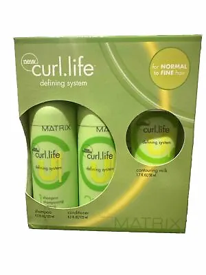 Matrix Curl Life Defining System Shampoo Conditioner Contouring MILK Set *READ* • $40