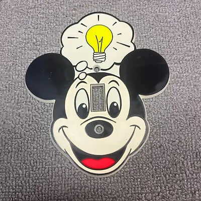 Vintage Mickey Mouse Light Switch Cover Plate Disney Lightbulb Collectible • $9.99