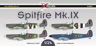 1/24 DK Decals 24002; Supermarine Spitfire Mk.IX Part 2 Incl J.R. RATTEN RAAF • $20.95