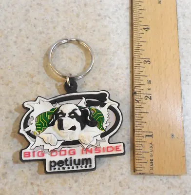 Vintage BIG DOGS Keychain Dog Mascot Big Dog Sportswear Pentium Parody • $9.99