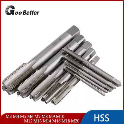 Metric Spiral Machine Thread Tap Set HSS Drill Cutter Fine Thread Tools M3-M20 • £5.69