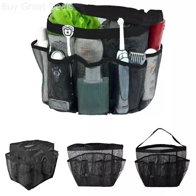 Bathroom Accessory Mesh Tote Bag Shower Organizer  2 Strap  College Dorm Caddy • $10