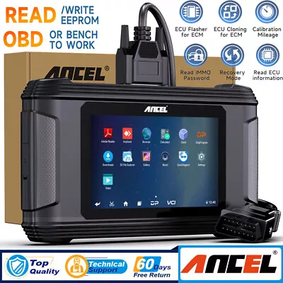 ANCEL EC500 Car ECM ECU Programmer Clone Tool Calibrate Mileage Diagnostic IMMO • $844.99