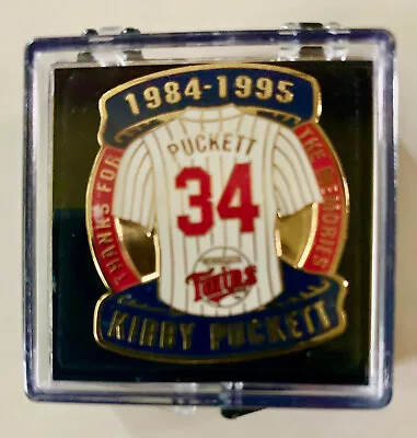 KIRBY PUCKETT Commemorative Pin  Thanks For The Memories  By FOD • $15