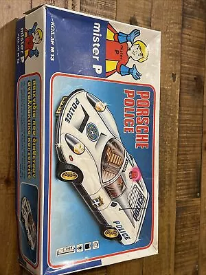 Rare Vintage 70's Mister P Porsche 910 Police Car Remote Control • $90