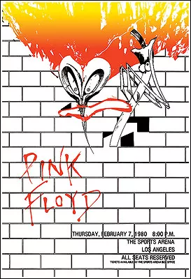 $12.99 • Buy PINK FLOYD 1980 Los Angeles Concert Poster