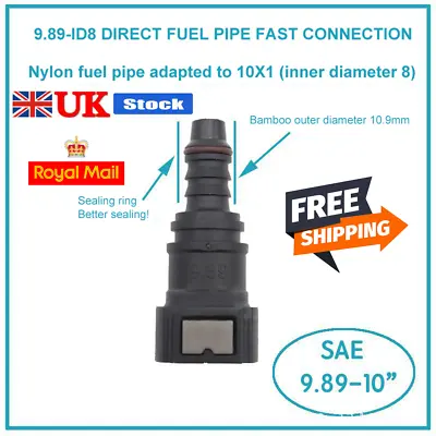 Fuel Line Quick Release Coupling Connector 8mm 9.89 Car Motorbike Boat Camper UK • £4.99