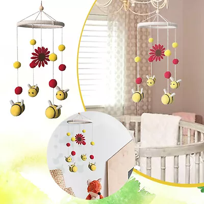 Sunflower Bee Hanging Decoration Wind Chime Baby Rattle Crib Mobile Toy Bed Bell • $11.33