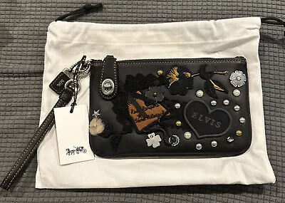 Coach X Elvis Presley Custom Turnlock Wristlet Item 87242 New W/Tags Collectible • $349.99