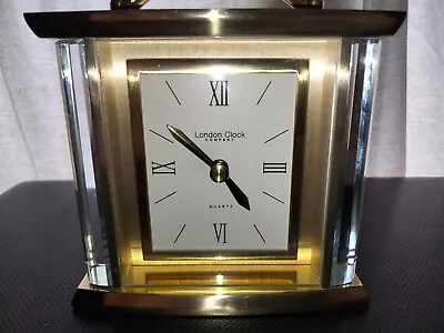 London Clock Company Brass Glass Carraige Clock • £20