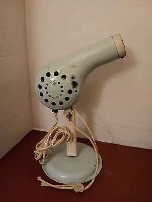 Rex-Ray 1960s Blue Hand Held Hair Dryer Folding  With Stand Vintage WORKS • $30.08