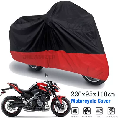 86  Motorcycle Cover Outdoor Rain Sun UV Water Resistant For Kawasaki Z650 Z900 • $21.03