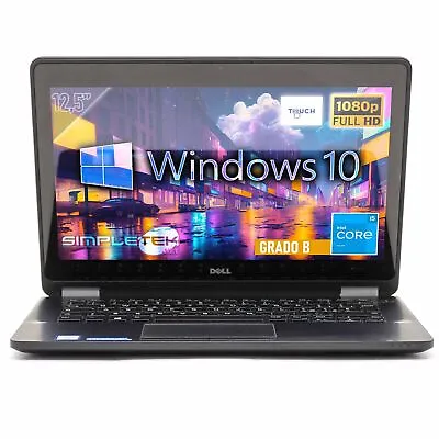 Dell E7270 Core I5 125” Laptop Windows 10 Pro 8GB 240GB Touchscreen PC LTE • $714.68
