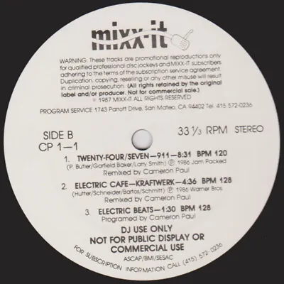 Various - Mixx-it 1-1 - Mixx-it - CP 1-1 - 12  Promo 1043088683 • $45