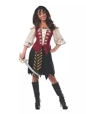 Elegant Pirate Costume For Adults Womens Roleplay Dress Up Skull Crossbones • $39.85