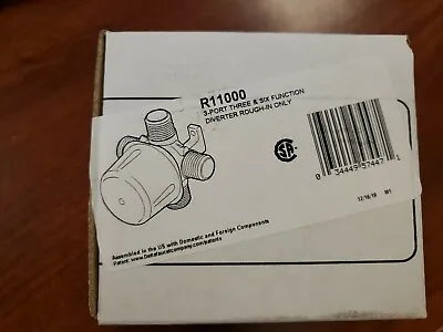 Delta R11000 3-port 3/6 Function Diverter Rough In Valve Only Brand New! • $55