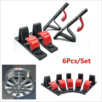 6pcs 35KG Metal  J  Tire Wheel RIM Hub Hook Wheel Wall Mounted Hook Shop Display • $26.26