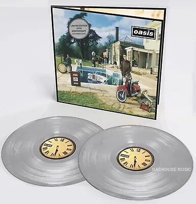 OASIS LP X 2 Be Here Now DOUBLE SILVER VINYL Remastered MAILS SAME DAY IN STOCK • £32.95