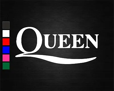 Queen Music Logo Vinyl Decal Sticker Bedroom/car/van/wall/door/laptop/tablet • £1.60
