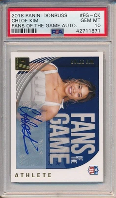 $499.99 • Buy 2018 Donruss Fans Of The Game Auto Chloe Kim PSA 10
