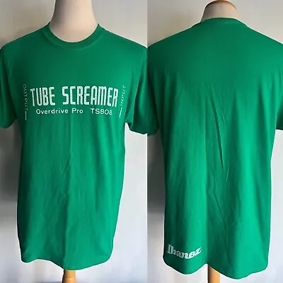 TUBE SCREAMER OVERDRIVE PRO TS808 Official Ibanez Guitar Pedal T-Shirt Sz Large • $24.99