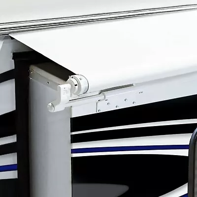 RecPro RV Slide Out Awning RV Slide Topper 200  Black Or White Fabric Only 46  • $74.95