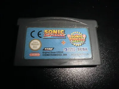 GameBoy Advance Gba - Sonic Advance / Sonic Pinball Party - Cart Only • £18.95