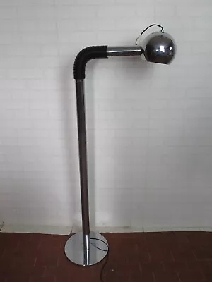 Floor Lamp Chrome Space Age Modern Antiques Years ’70 Design Italy • $456.44