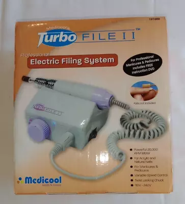 Medicool Turbo File II Pro Electric Nail Filing System Manicure Pedicure Machine • $54.56