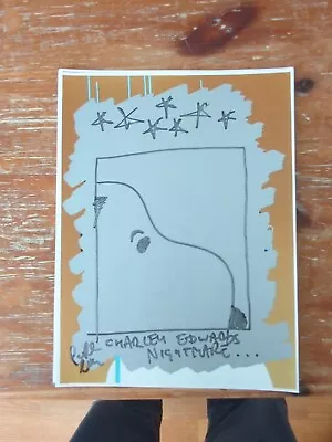 £99 • Buy Pure Evil  Hand Signed Scratchcard Print - Acb Fair 2015 1/1 Rare