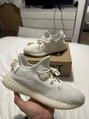 UK 10.5 Adidas Yeezy Boost 350 V2 Cream White/Triple White • £125