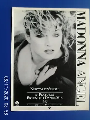 Madonna -  ANGEL - All From 1985 X 3 LOT   A4 MINI  POSTER ADVERT 1980s Original • £4.99