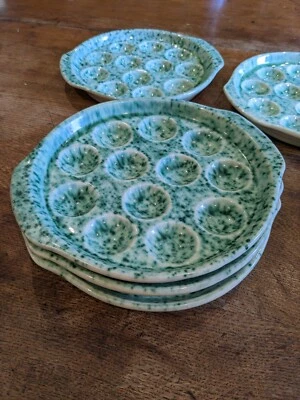 £59 • Buy Vintage Escargot Plate Dish Set Of Six Gien France French Porcelain