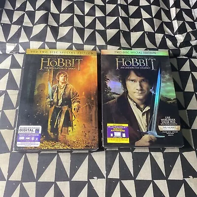 The Hobbit The Desolation Of Smaug & Unexpected Journey - New DVD Lot Of 2 • $8