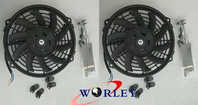 2* 9 Inch 12 V Thermo Radiator Cooling Electric Fan+ Mounting Kits • $67.50