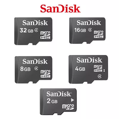 2/4/8/16/32GB New Genuine SanDisk Micro SD TF SDHC Memory Card Class 4 • $17