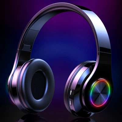 £16.99 • Buy Wireless Bluetooth 5.0 Headphones Noise Cancelling Over-Ear Stereo Earphones UK