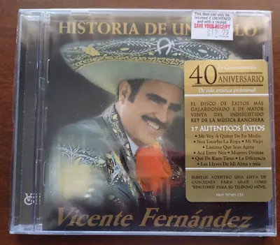 Vicente Fernandez (Historia De Un Idolo Volume 1) New Sealed CD - $12.99 • $12.99