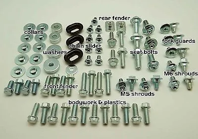 Plastics Bolt Kit Honda Cr 60 80 85 125 250 450 480 500 Fenders Seat Shroud • $24.99